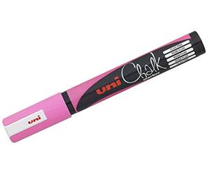 uni-ball 186228 - Marcador de ventana y tiza UNI CHALK PWE-5M, 1,8 - 2,5 mm, punta redonda, rosa, 1 unidad