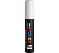 Uni-Ball 186301 - Marcador POSCA con punta rectangular extra ancha, blanco | Rotulador con punta rectangular de 15 mm para casi todas las superficies