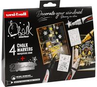 Mitsubishi Pencil – Rotuladores UNI Chalk Marker PWE-5M – Pack de 4 colores