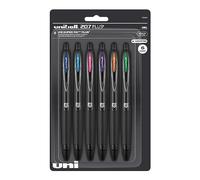 uni-ball Gel 207PLUS+, 0.7 mm, Asst Fash, paquete de 6