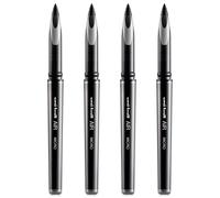 uni-ball Air Micro UBA-188-M - Bolígrafo de punta fina de 0,5 mm, 4 unidades, color negro