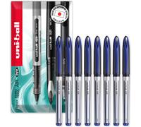 uni-ball AIR UBA-188-L - Bolígrafo de punta redonda mediana de 0,7 mm, en caja de regalo, tinta azul, paquete de 8