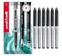 Uni-Ball Aire - 0.7mm Medio Punta Redonda - Pack de 6 - Negro - UBA-188-L