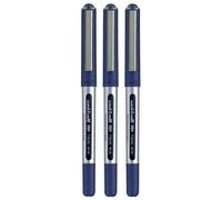 Uni-Ball Azul Ojo Micro Bolígrafo 0.5mm Metal Punta Punta 0.2mm Line Agua Basado Tinta Pigmento Uni Flujo Sistema Impermeable Antidisipamiento UB-150 (Paquete de 3)