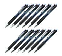 Uni-Ball - Bolígrafo de gel Signo UMN-207 azul, paquete de 12