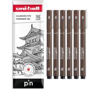 uni-ball Bolígrafos de punta fina con punta fina, tinta resistente al agua y a la decoloración, ideal para bocetos, álbumes de recortes, contornos, arte, dibujo técnico, paquete de regalo en sobre