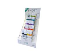 UNI-BALL Emott Fineliner PEM-SY con punta de 0,4 mm y expositor de 200 unidades