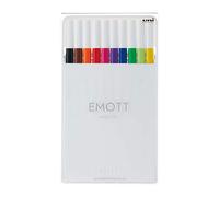 Uni-Ball Estuche Marcadores EMOTT PEM-SY No.1 0,4mm 10 colores surtidos