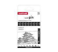 Uni-ball Estuche PIN de 8 piezas de marcadores calibrados 0,03 a 1,2 mm color negro SET CLÁSICO I