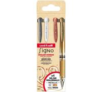 Uni-ball estuche rollerball tinta gel signo broad um-153 4p set no1 1,