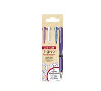 Uni-Ball Set de rollerball Signo Broad UM-153 tinta gel 1,0 mm 4 piezas colores surtidos