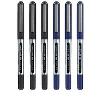 Uni-ball Eye Micro Ub-150 - Bolígrafo de tinta de gel (0,5 mm, 6 unidades, 3 unidades), color negro