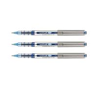UNI-BALL EYE UB157 - Lote de 3 rollos de tinta líquida (punta media, 0,7 mm), color azul turquesa