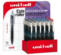 Uni-ball jetstream sport expostor de 36 boligrafos retractiles - punta