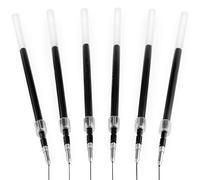 uni-ball Jetstream SXN-210 - Paquete de 6 recambios retráctiles para bolígrafos, punta de 1,0 mm, tinta de gel negra