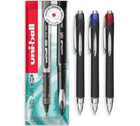 uni-ball Jetstream SXN-210 RT - Bolígrafos retráctiles de punta de 1,0 mm, en caja de regalo (paquete de 3, multicolor)