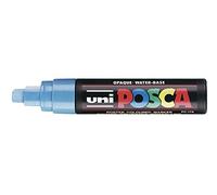 UNI-BALL Lot de 3 Marqueurs Pte rectangulaire extra-large POSCA PC17K 15mm Bleu Clair