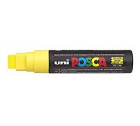 UNI-BALL Lot de 5 Marqueurs Pte rectangulaire extra-large POSCA PC17K 15mm Jaune