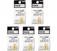 Uni-ball - Lote de 5 bolsas de 3 puntas de repuesto Posca/Chalk Marker cónicas fines PCR3 0,9 - 1,3 mm