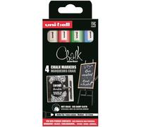 Uni-ball 186203 - juego de rotuladores de tiza y ventana, 4 rotuladore