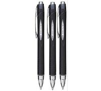 Uni Ball Negro Jetstream Retráctil Ancha Bolígrafo 1mm Punta Punta & Línea de 0,45mm Ancho Impermeable Resistente a la Luz Secado Rápido Tinta Pigmento para Rápido Escritura SXN-210 (Paquete de 3)