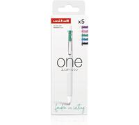 Uni-ball One - Roller tinta gel, retráctil. 0,7 mm. Estuche 5 colores ELECTRIC