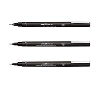 Uni-Ball Pin Rotulador de Dibujo Fineliner Ultra Fino Línea Marcador 0.7mm Tinta Negra Paquete de 3]