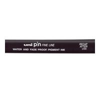 Uni-ball pin05-200(s) rotulador calibrado - punta poliacetal 0.5mm - tinta pigmentada resistente al agua y luz - color negro (12 uds) de marca Uniball