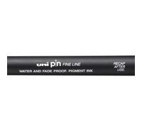 Uni-ball pin10-200(s) rotulador calibrado - punta poliacetal 1mm - ancho de trazo 1mm - tinta pigmentada resistente al agua y luz - color negro (12 uds) de marca Uniball