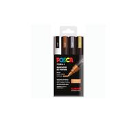 Uni-Ball - POSCA MARCADOR PC-5M/4C NO PERMANENTE 1.8MM-2.5MM COLORES SURTIDOS GALAXIA -ESTUCHE 4U- - Color no elegible 182634856