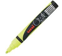 Uni-Ball Rotuladores de tiza líquida PWE-5M Amarillo (6 Piezas)