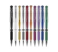 Uni-Ball Signo 207 Impact Stick - Bolígrafo de gel, 10 bolígrafos surtidos, bolígrafos de gel de punta gruesa de 0.039 pulgadas, suministros de oficina de Uni-Ball bolígrafos de tinta japonesa,