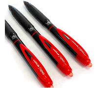 Uni-Ball Signo 307 - Fino Retráctil Bolígrafo - 3 Unidades - Rojo - UMN-307
