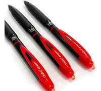 Uni-Ball Signo 307 - Fino Retráctil Bolígrafo - 3 Unidades - Rojo - UMN-307