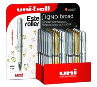 UNI-BALL SIGNO BROAD 1,0 (UM-153) Expositor surtido de 36 unidades Oro
