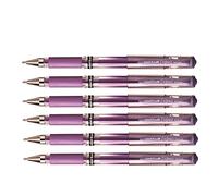 UNI-BALL Signo Broad UM153 - Juego de 6 rollos de tinta gel (punta ancha, 1 mm, color morado y metal)