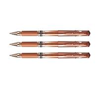 UNI-BALL Signo Broad UM153 - Lote de 3 rollos de tinta gel (punta ancha, 1 mm, bronce)