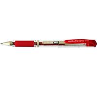 UNIBALL Bolígrafo de gel Signo Broad UM153 – punta 1 mm, agarre goma, recargable, rojo