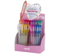 Uni-ball signo sparkling boligrafo de gel - punta de acero inoxidable