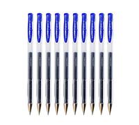 Uni-Ball Signo Um - 100-Stylo à encre Gel 0,5 Mm Bleu 10 pièces