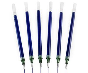 Uni-Ball Signo UM-153 - Recambios para bolígrafo, punta de 1,0 mm, tinta de gel, color azul, paquete de 6 recambios