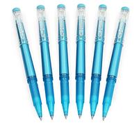 Uni-Ball TSI UF-222-07 - Bolígrafos de tinta de gel borrable (punta de 0,7 mm, 6 unidades), color azul
