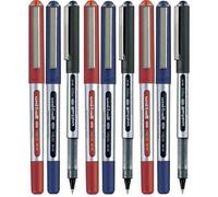 Uni-Ball UB-150 Colores Surtidos (9 Pack) Ojo Micro Bolígrafo 0.5mm (3 Of Cada Color - Rojo Negro Azul - 9 Bolígrafos)