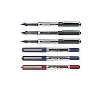 Uni-Ball UB-150 Ojo Micro Tinta Líquida Bolígrafos Paquete Mixto de 6