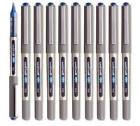 UNI-BALL - Uni Mitsubishi Pencil - 10 bolígrafos Uni-Ball Eye Fine UB-157 - Bolígrafo de tinta líquida azul - Punta 0,7 mm - Escritura mediana