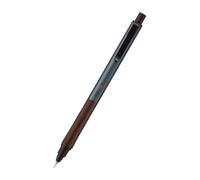 Uni Kuru Toga Wood - Portaminas de 0,5 mm, rotación automática de minas, agarre de madera y cuerpo de metal, gris acero (M5KW1P.23)