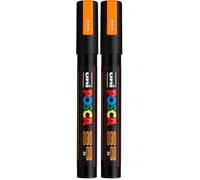uni MONTANA ROTULADOR Uniposca PC-5M Fluor Naranja (Paquete de 2)