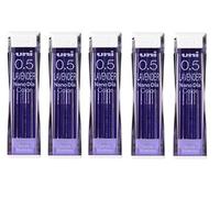 Uni NanoDia juego de minas para portaminas color lavanda 0,5 mm, 5 paquetes/total 100 minas