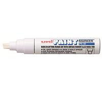 uni Paint Marker Chisel Tip Broad Point PX30 Line Width 4.0-8.5mm White Ref 151183000 [Pack 6]
