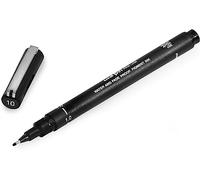 Uni Pin Fineliner - Rotulador de dibujo (tinta negra, punta de 1,0 mm), color negro